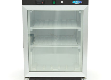 Fryser - 200L - Sort - med glaslåge