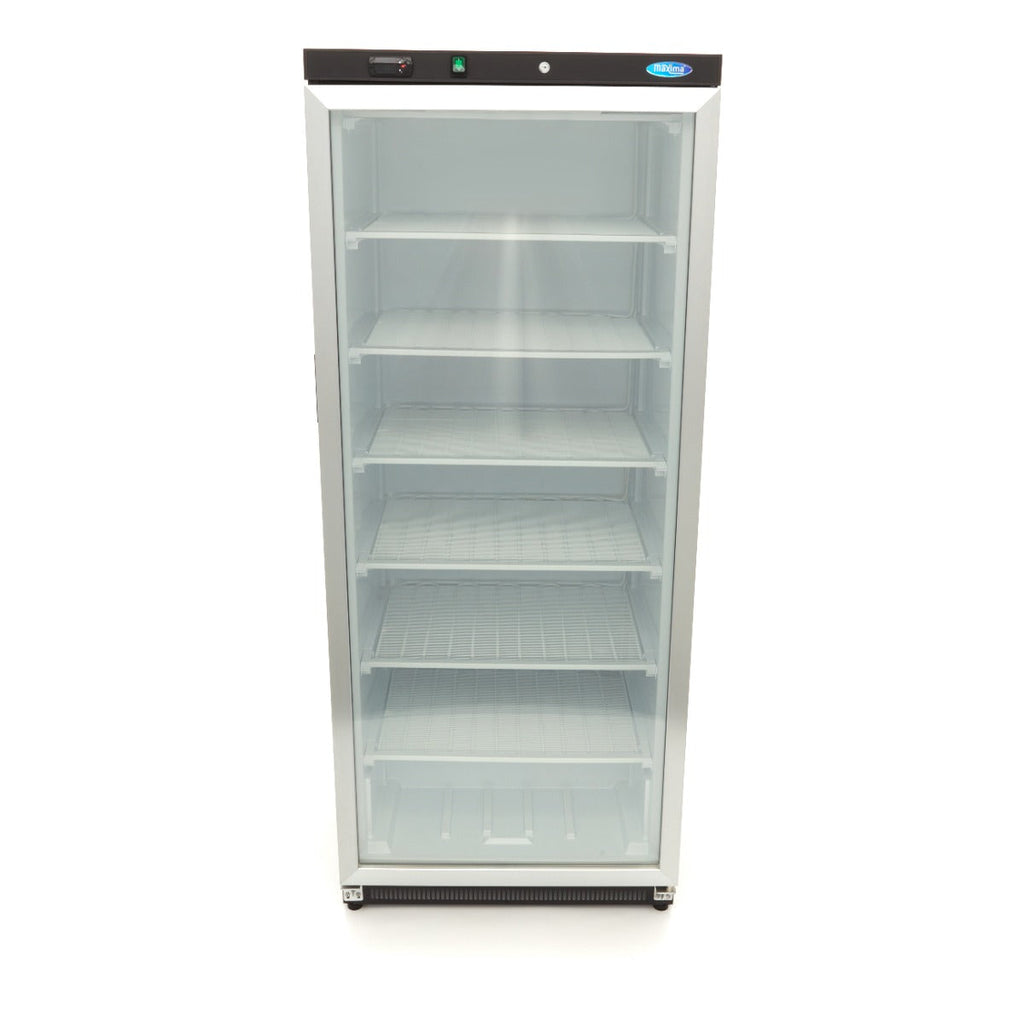 Fryser - 600L - Sort - med glasdør