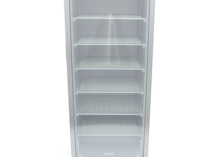 Fryser - 600L - Rustfrit stål - med glasdør