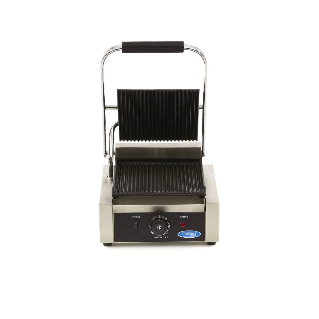 Kontaktgrill - Rillet - Enkelt Grillplade - 22cm