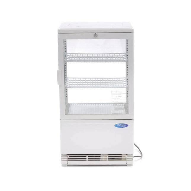 Displaykøleskab - 58 liter - 43 cm - Hvid