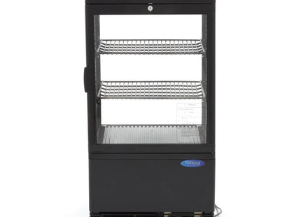 Displaykøleskab - 58 liter - 43 cm - Sort