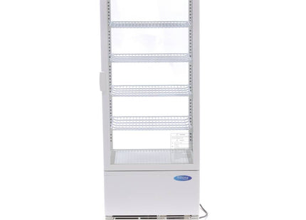 Displaykøleskab - 98 liter - 43 cm - Hvid