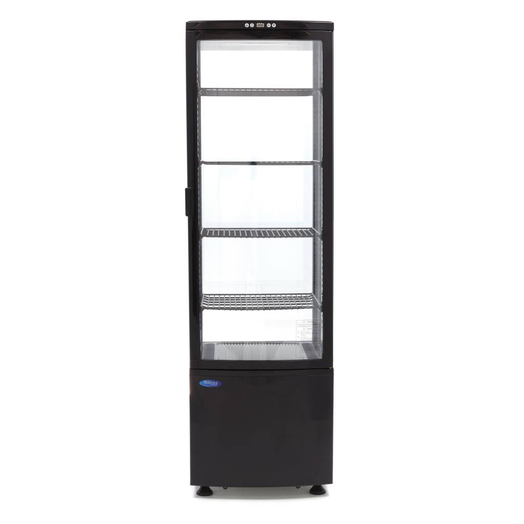 Udstillingskøleskab - 235L - 52cm - Sort