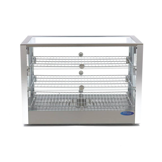 Opvarmet maddisplay - 115L - 70cm - 3 hylder
