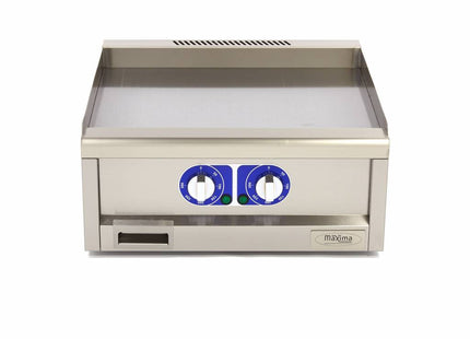 Stegeplade i kommerciel kvalitet - Glat - Dobbelt enhed - 60 cm dyb - Elektrisk- 400V