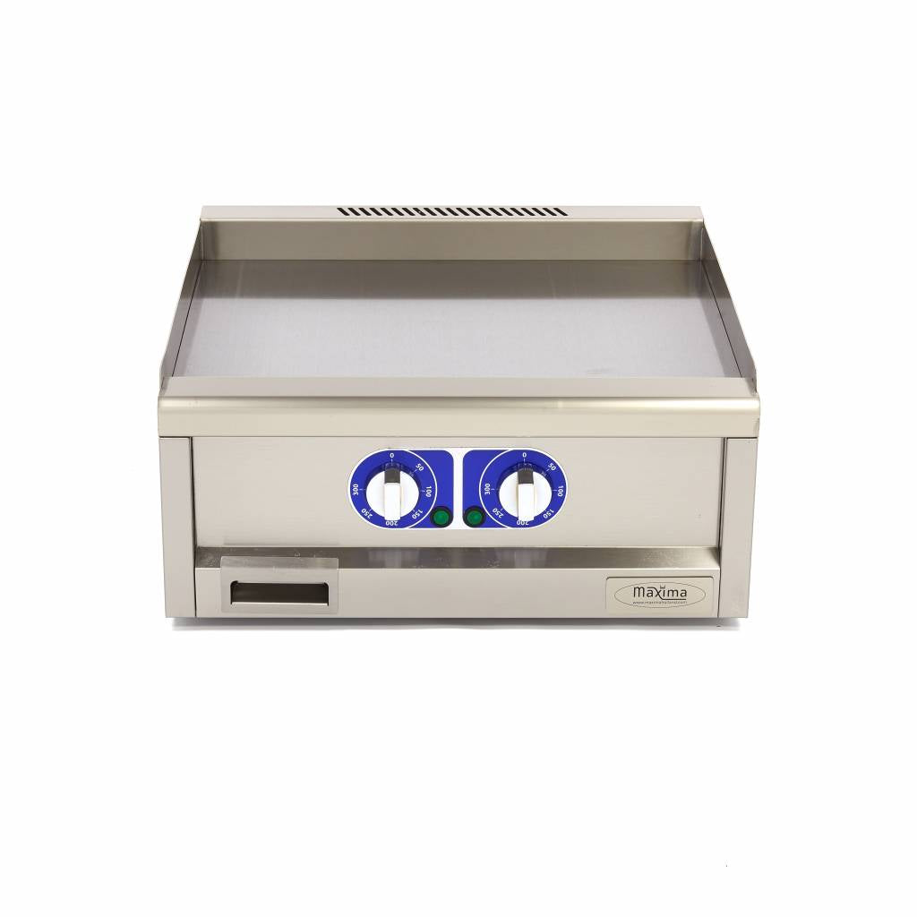 Professionel Stegeplade - Glat - Dobbelt Enhed - 60cm Dyb - Elektrisk - 400V