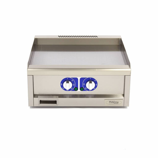 Stegeplade i kommerciel kvalitet - Glat - Dobbelt enhed - 60 cm dyb - Elektrisk- 400V