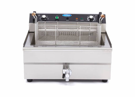 Friture - 30L - 1 kurv - med drænhane