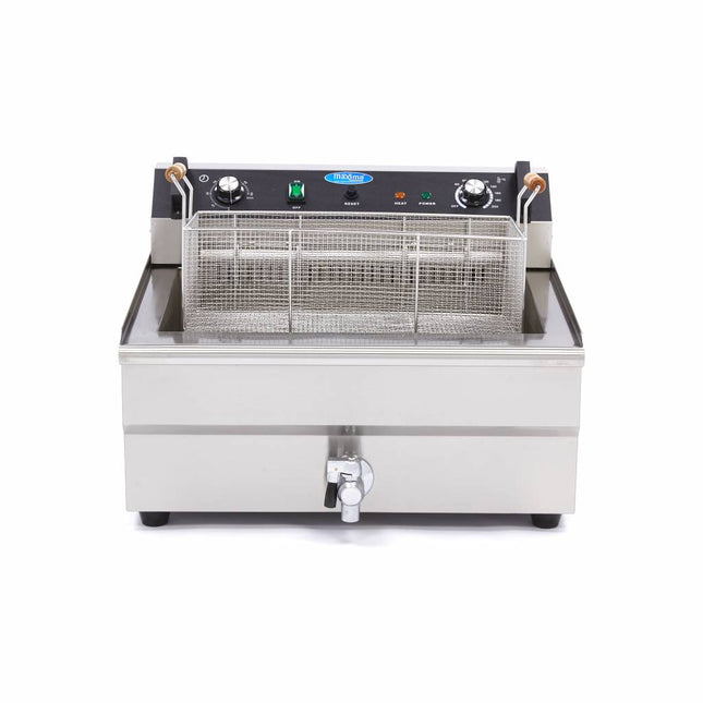 Friture - 30L - 1 kurv - med drænhane