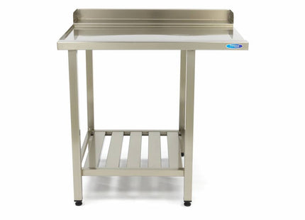 Opvaskemaskine bord - 70 x 75 cm - Venstre - med bagplade og opbevaring Hylde