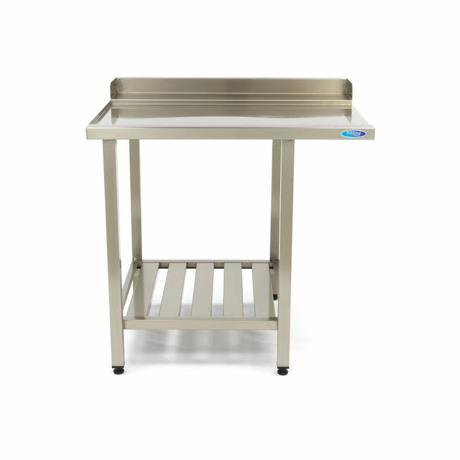 Opvaskemaskine bord - 70 x 75 cm - Venstre - med bagplade og opbevaring Hylde