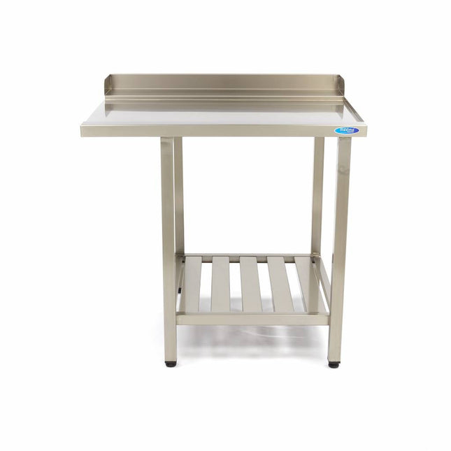 Opvaskemaskine bord - 70 x 75 cm - Højre - med backsplash og opbevaring Hylde