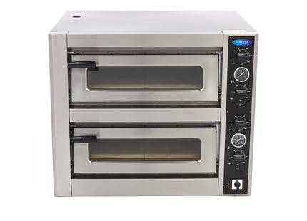 Pizzaovn - Passer til 4 x Ø30cm Pizzaer - Dobbeltdæk