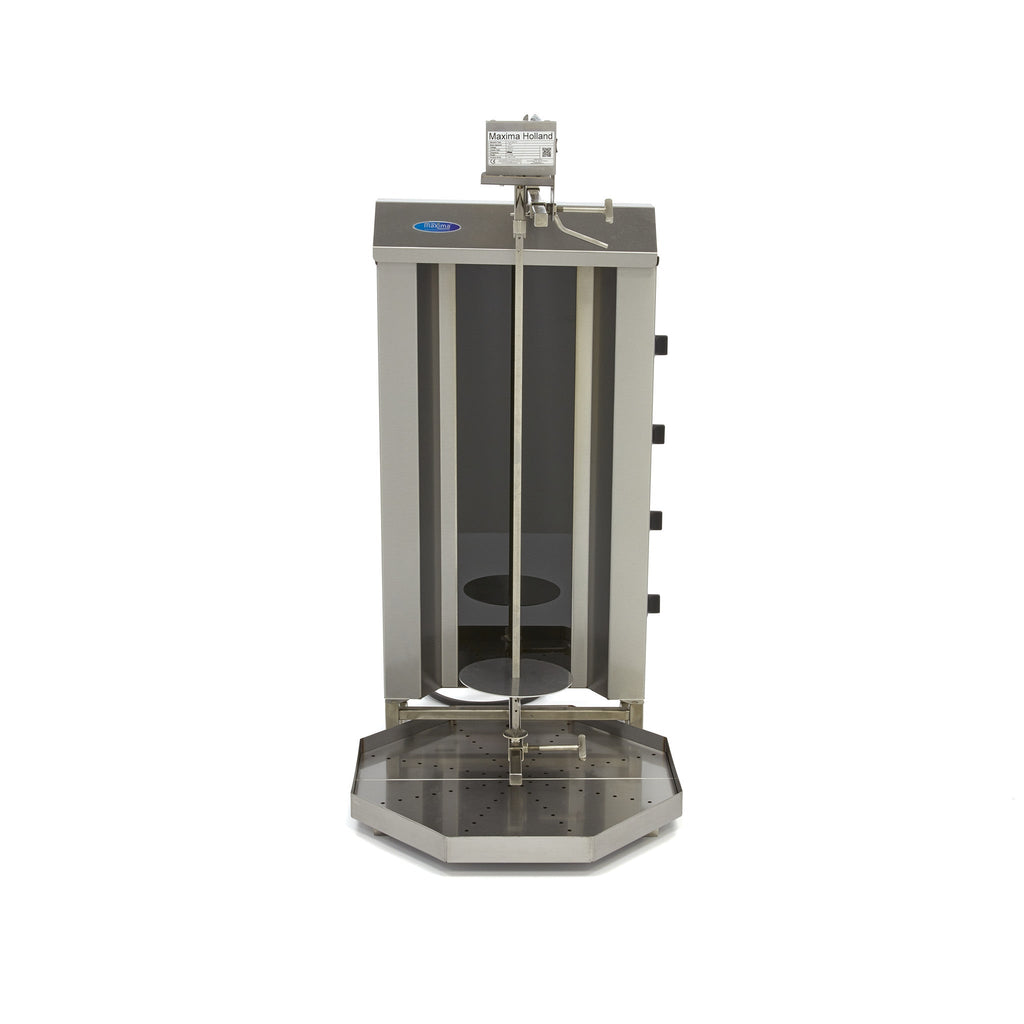 Kebab Grill - 4 Burners - 50kg Meat - Electric