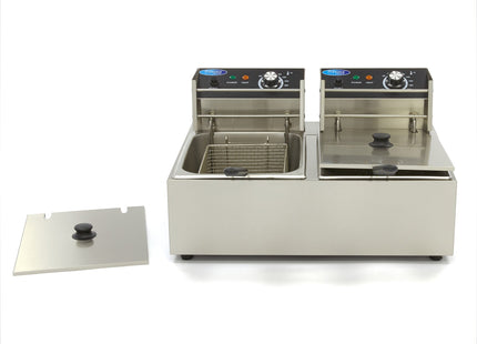 Friture - 2 x 6L - 2 kurve - op til 2,4 kg pommes frites