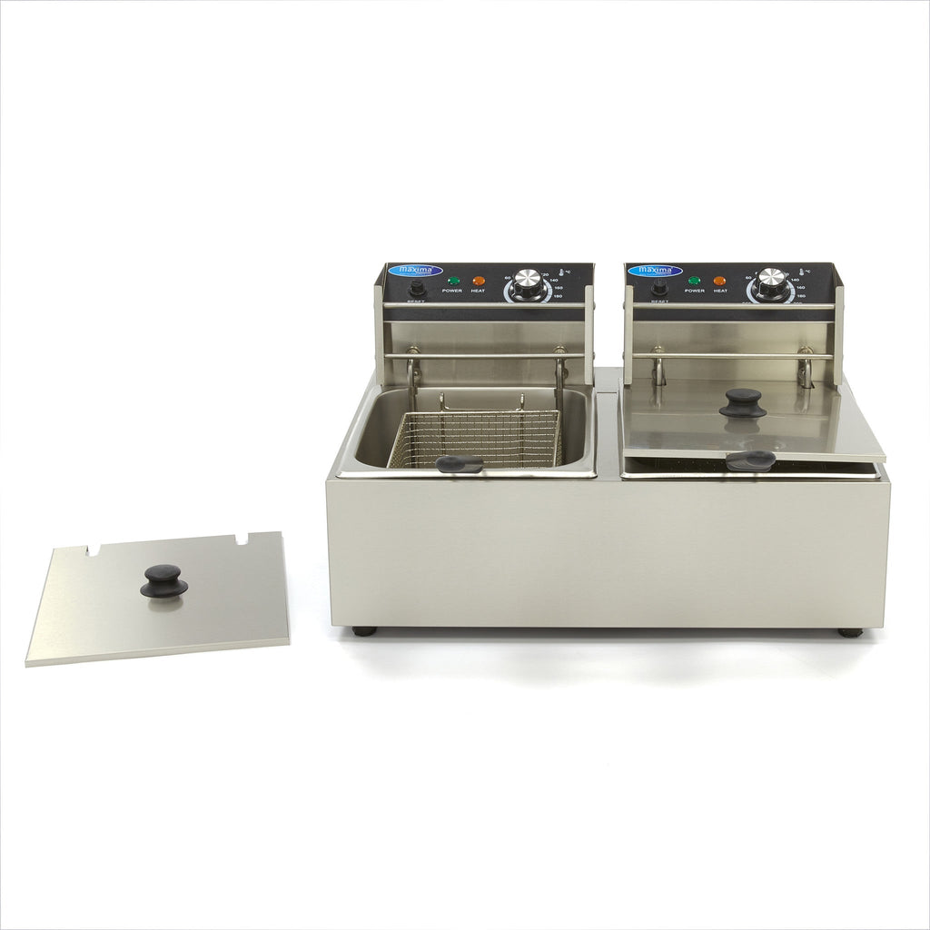 Frituregryde - 2 x 6L - 2 Kurve - op til 2,4 kg Pomfritter