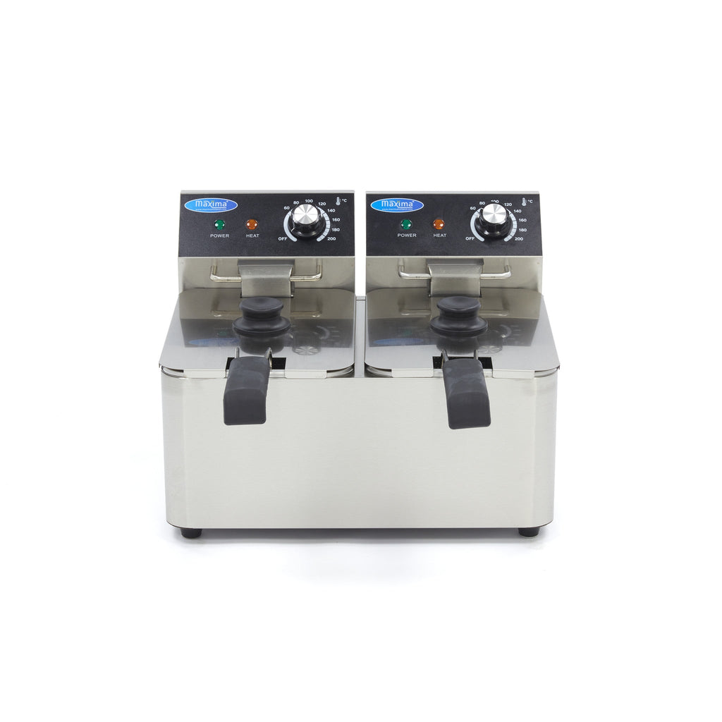 Friturekoger - 2 x 4L - 2 kurve - op til 1,5 kg pomfritter
