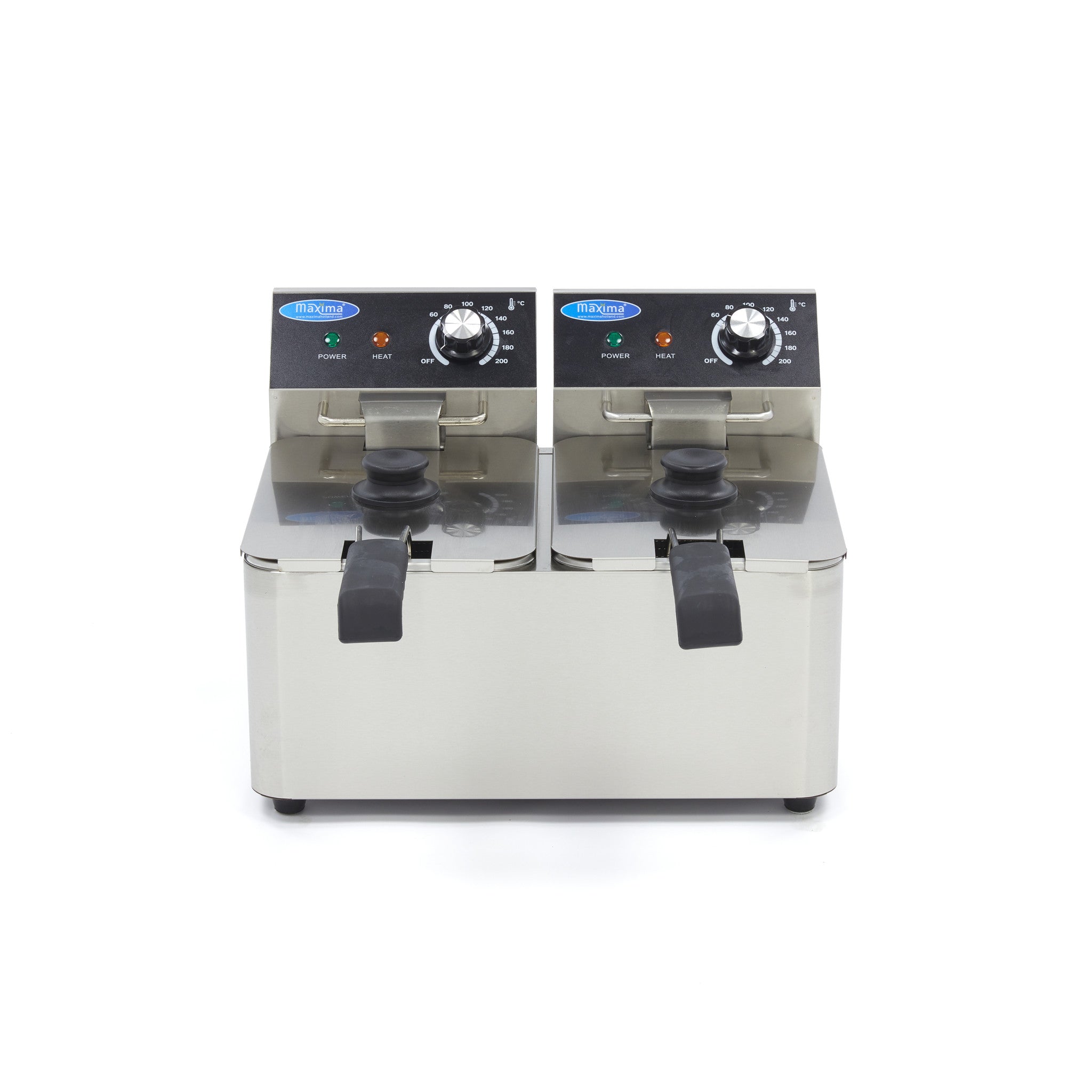 Friturekoger - 2 x 4L - 2 kurve - op til 1,5 kg pomfritter