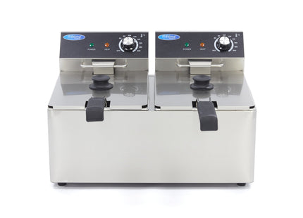 Friture - 2 x 8L - 2 kurve - op til 2,8 kg pommes frites