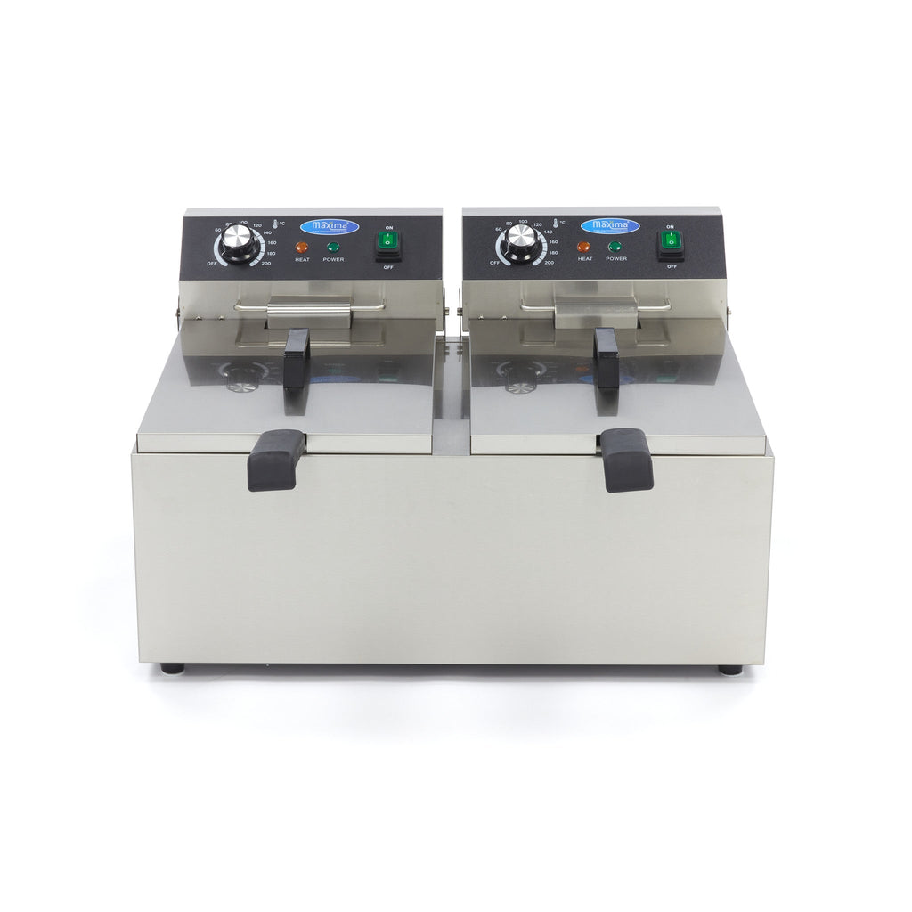 Friturekoger - 2 x 11L - 2 Kurve - op til 2,8 kg pomfritter