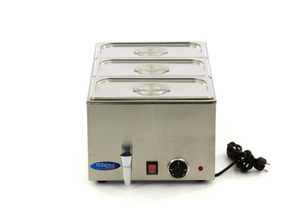 Bain Marie - med Tap - inkl 3 x 1/3 GN Sæt - El