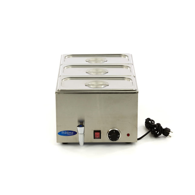 Bain Marie - med Tap - inkl 3 x 1/3 GN Sæt - El