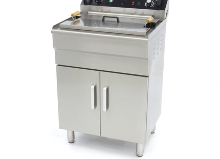 Friture - 35L - 1 kurv - med afløbshane - 400V