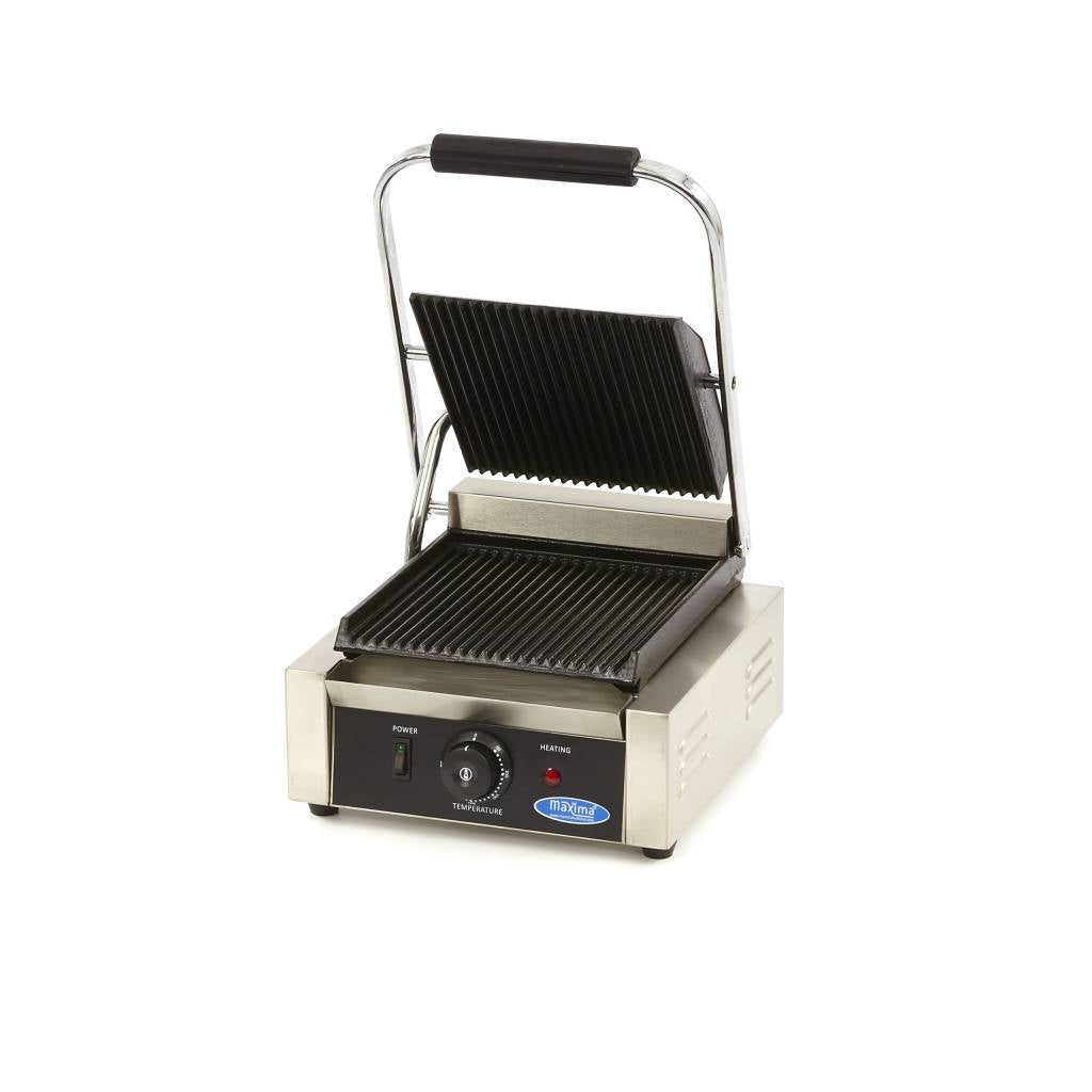 Kontaktgrill - Rillet - Enkelt Grillplade - 22cm