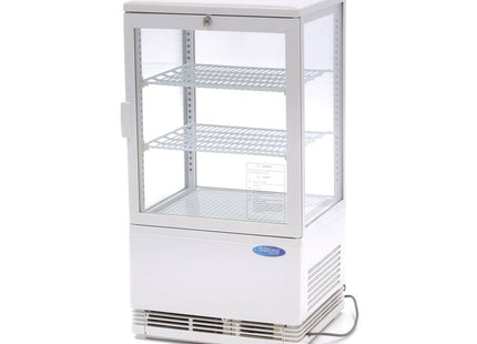 Displaykøleskab - 58 liter - 43 cm - Hvid
