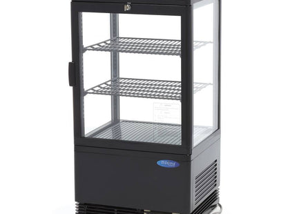 Displaykøleskab - 58 liter - 43 cm - Sort