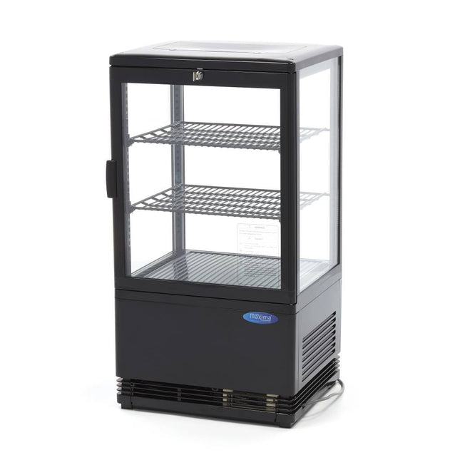 Displaykøleskab - 58 liter - 43 cm - Sort