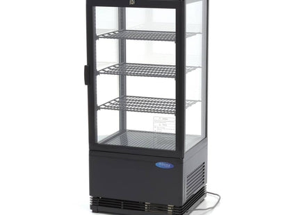Displaykøleskab - 78 liter - 43 cm - Sort
