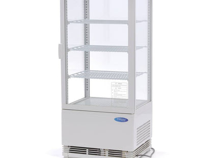 Displaykøleskab - 78 liter - 43 cm - Hvid