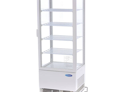 Displaykøleskab - 98 liter - 43 cm - Hvid