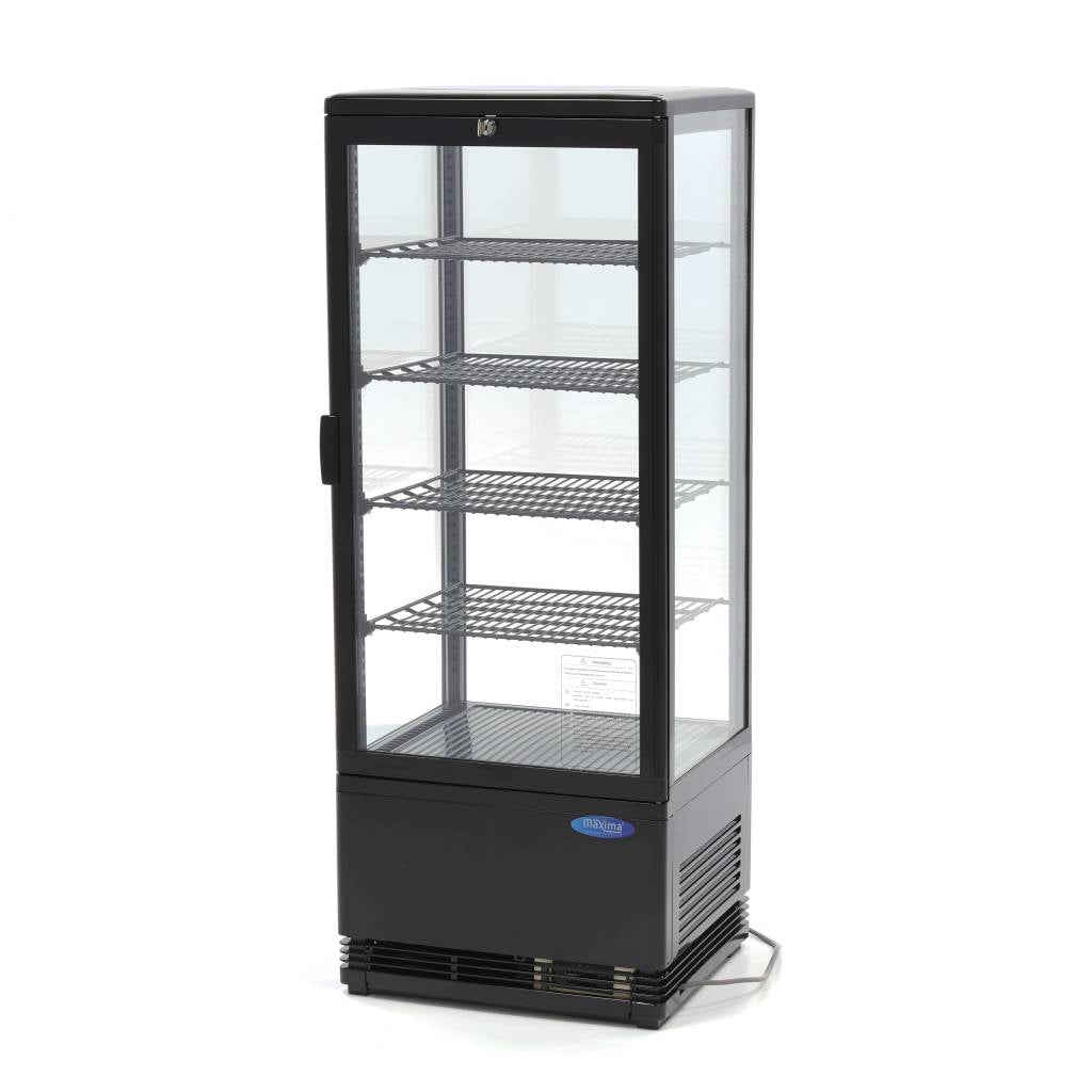 Udstillingskøleskab - 98L - 43cm - Sort