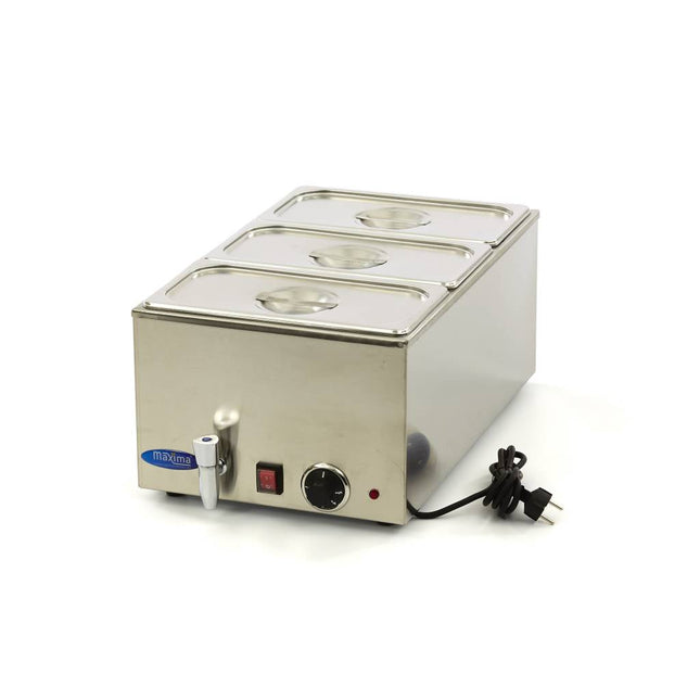 Bain Marie - med Tap - inkl 3 x 1/3 GN Sæt - El