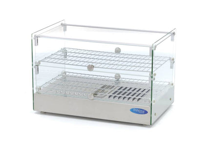 Opvarmet maddisplay - 50L - 55cm - 2 hylder