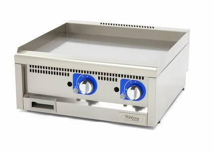 Stegeplade af kommerciel kvalitet - Glat - Dobbelt enhed - 60 cm dyb - Gas