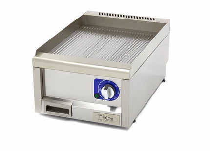 Stegeplade af kommerciel kvalitet - rillet - Enkelt enhed - 60 cm dyb - Elektrisk