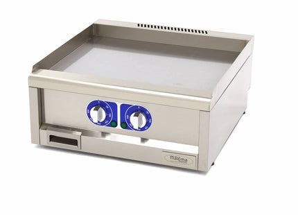 Stegeplade i kommerciel kvalitet - Glat - Dobbelt enhed - 60 cm dyb - Elektrisk- 400V