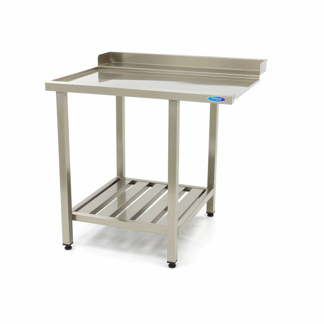 Opvaskemaskine bord - 70 x 75 cm - Venstre - med bagplade og opbevaring Hylde