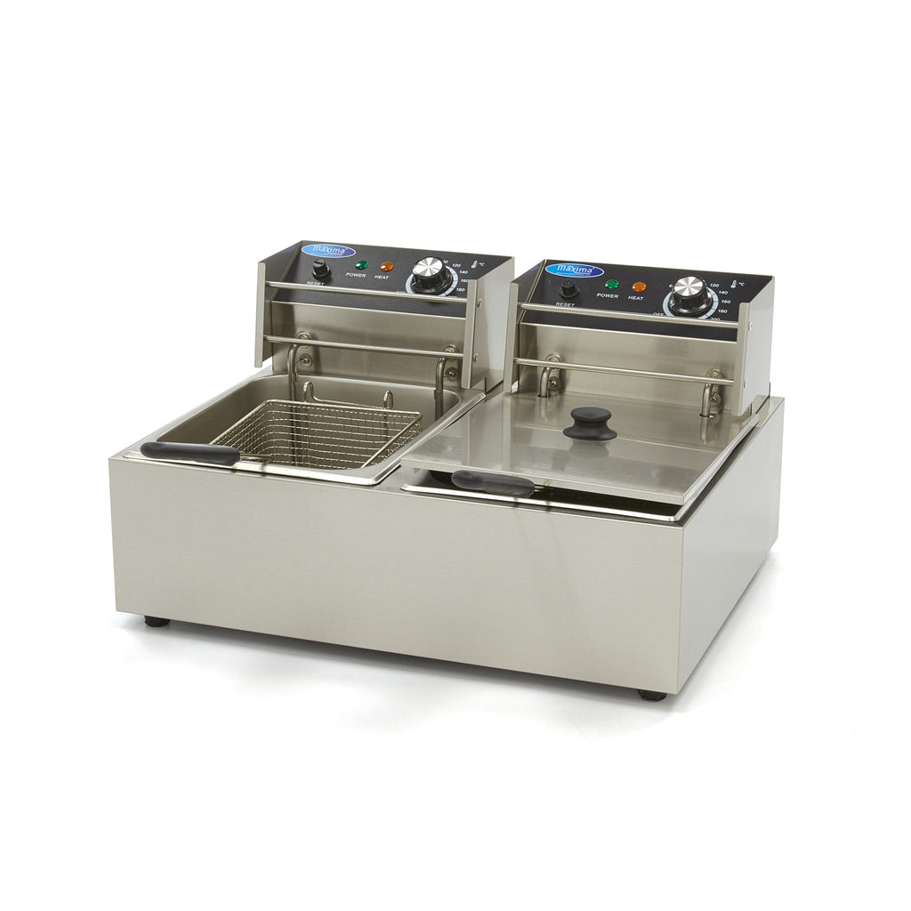 Frituregryde - 2 x 6L - 2 Kurve - op til 2,4 kg Pomfritter