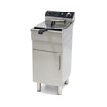 Friturekoger - 16 l - 1 kurv - med aftapningshane og stativ - 400 V