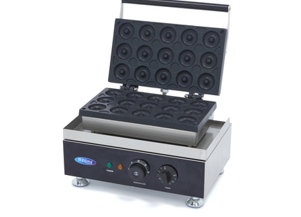 Donut Maker - 15 Mini Donuts - Ø5cm - med indbygget timer