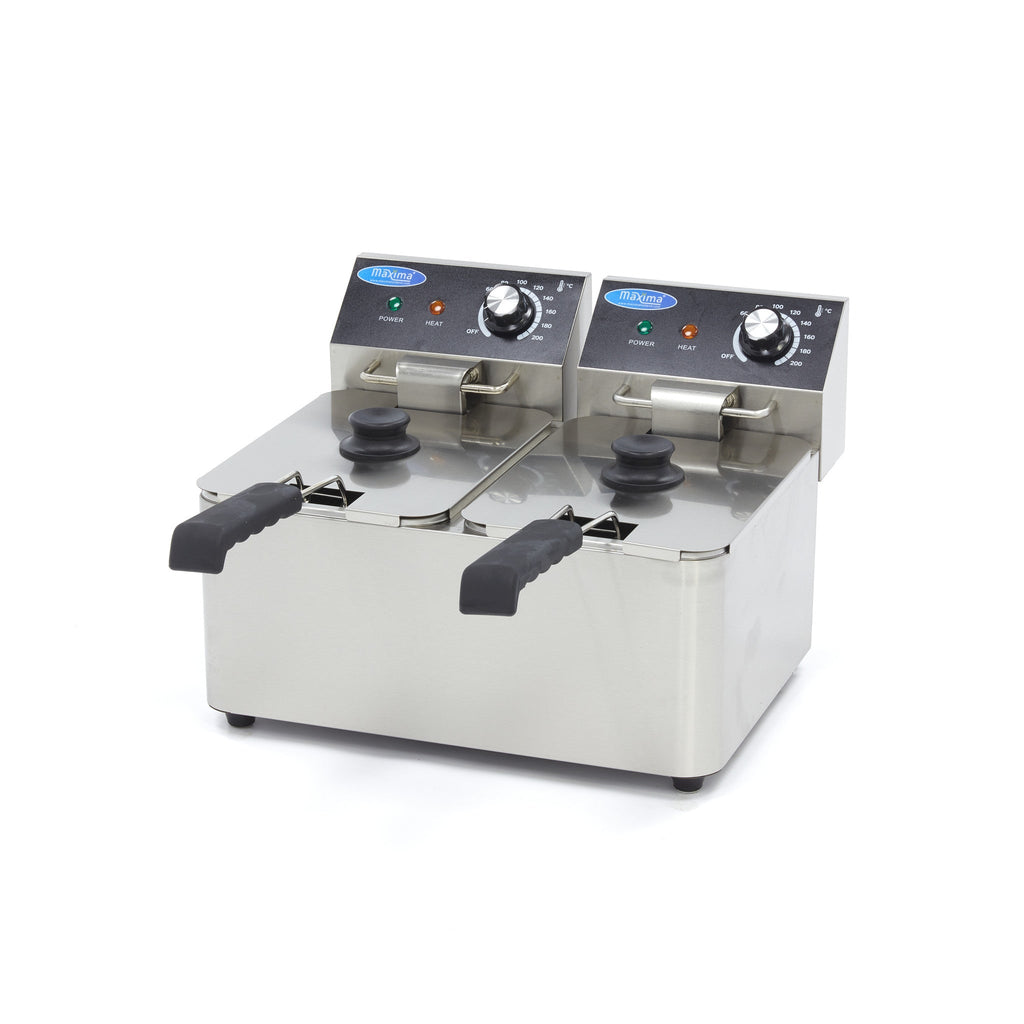 Friturekoger - 2 x 4L - 2 kurve - op til 1,5 kg pomfritter