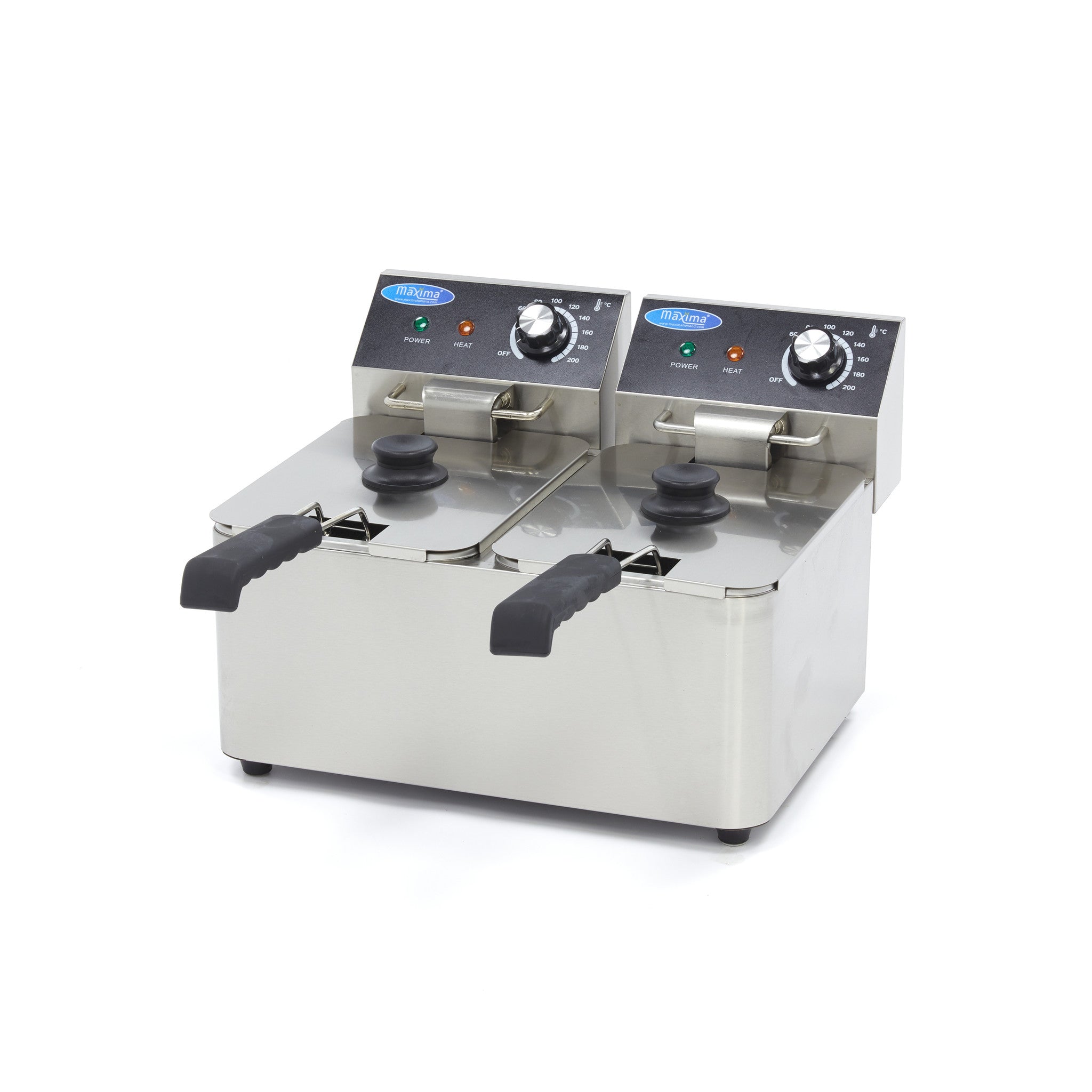 Friturekoger - 2 x 4L - 2 kurve - op til 1,5 kg pomfritter
