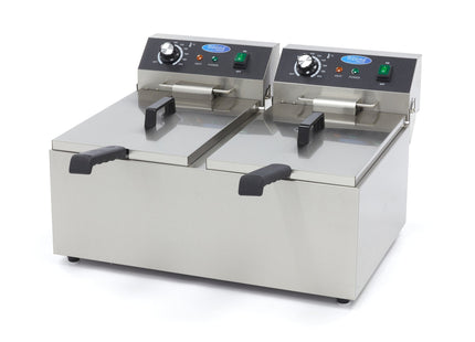 Friture - 2 x 11L - 2 kurve - op til 2,8 kg pommes frites