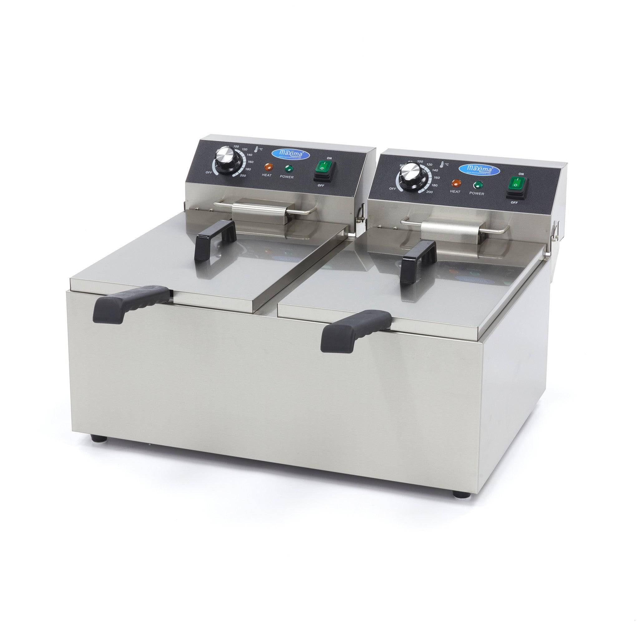Friturekoger - 2 x 11L - 2 Kurve - op til 2,8 kg pomfritter