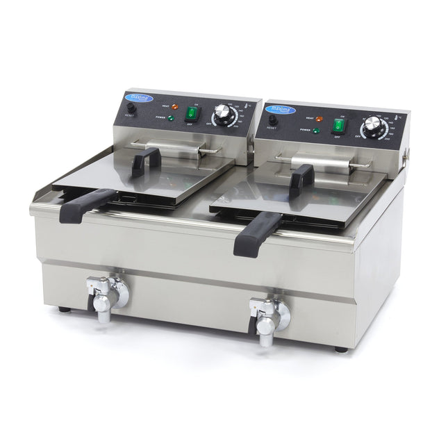 Friture - 2 x 13L - 2 Kurve - med afløbshane
